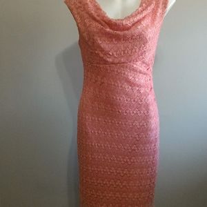 Connected Apparel Cocktail Dress Sheath pink